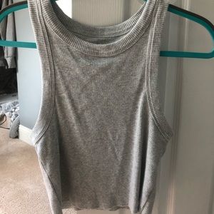 Aerie ribbed tank top- gray